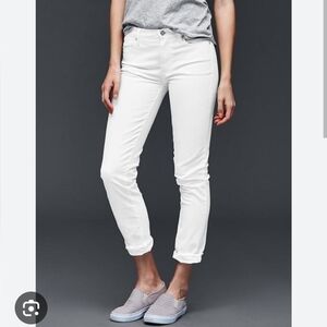 Gap Best Girlfriend White Midrise Denim
